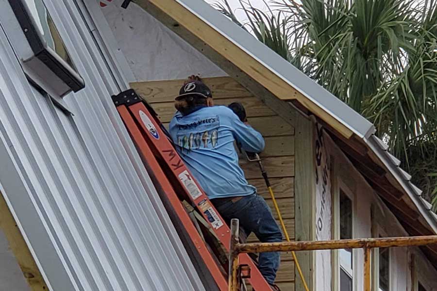 Active general contracting construction site